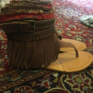 Hippy sandals brand: Naughty Monkey